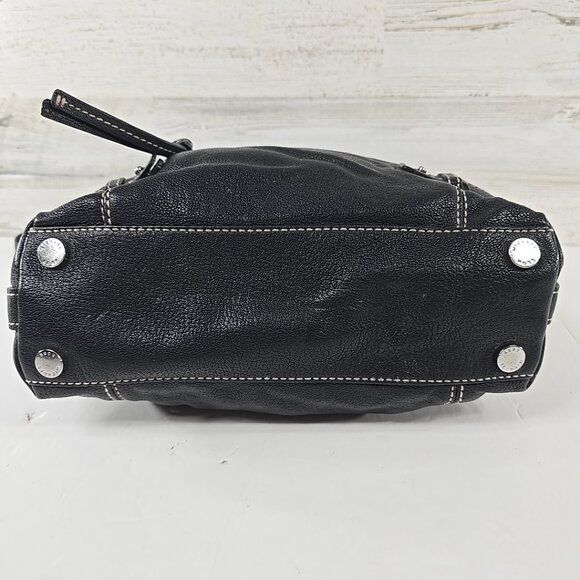 MICHAEL MICHAEL KORS ABBY MEDIUM BLACK LEATHER SATCHEL BAG CROSSBODY STRAP *VGC* - Picture 7 of 16